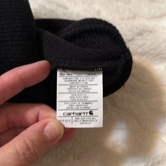 carhartt Black Men’s Unisex Knit Cuffed Beanie Hat - Picture 4 of 12